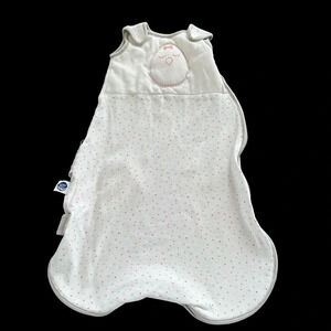 Nested Bean Baby Girls Small 0-6 months Zen Sleep Sack Stars Gray Pink Sleeping
